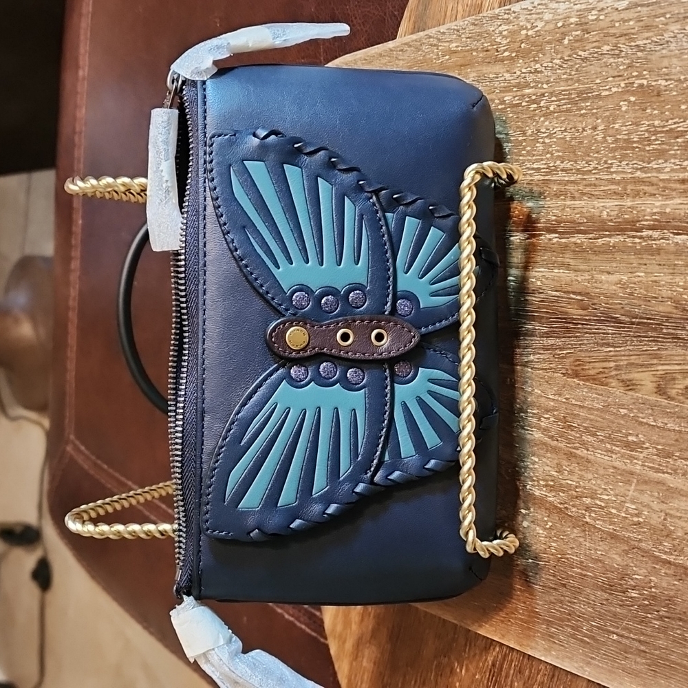 Coach Butterfly Wristlet NWT